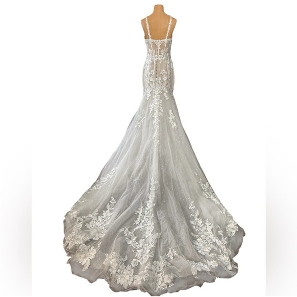 Essense of Australia Dresses & Skirts - Essense if Australia, Cathedral Train Lace  Wedding Gown